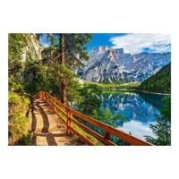 Selecta Castorland legpuzzel braies lake italy , 1000st. - thumbnail