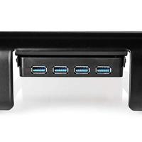 Nedis Monitorstandaard | 520 mm x 210 mm | USB Hub | 1 stuks - ERGOMFSU3400BK ERGOMFSU3400BK - thumbnail