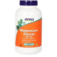 NOW Magnesium Citraat 200mg Tabletten - thumbnail