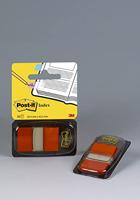 Post-it index standaard, ft 24,4 x 43,2 mm, houder met 50 tabs, oranje - thumbnail