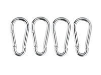 PARKSIDE RVS karabijn- of beugelhaken (4 karabijnhaken) - thumbnail