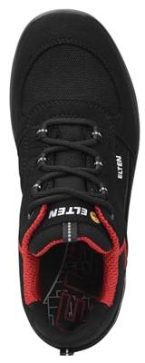 ELTEN werkschoenen laag voor dames - HANNAH XXTL - zwart/rood - ESD S3 laag - maat 38
