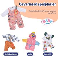 Baby Born Jungle Romper Roze/Wit - thumbnail