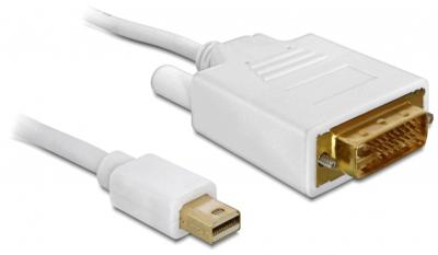 DeLOCK mini-displayport naar dvi-d kabel adapter (wit, 2 meter, passief, dual-link, gold-plated, 82918)