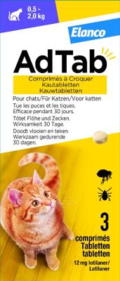 ADTAB KAUWTABLET KAT 0,5-2 KG 3 TBL