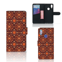 Xiaomi Redmi Note 7 Telefoon Hoesje Batik Brown - thumbnail