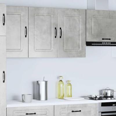 Keukenwandkast Kalmar bewerkt hout betongrijs Keukenwandkast Kalmar bewerkt hout betongrijs
