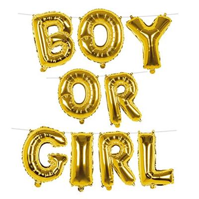 Folieballonslinger Gender Reveal &apos;Boy Or Girl&apos; (4m)