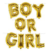 Folieballonslinger Gender Reveal &apos;Boy Or Girl&apos; (4m) - thumbnail