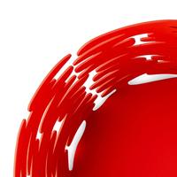 Alessi Barket Schaal rood RVS 21 cm - thumbnail