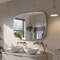 Ben Sandro Spiegel 120x4x80 cm Geborsteld Mat Goud - thumbnail