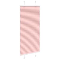 Pliss rolgordijn 55x100 cm stofbreedte 54,4 cm polyester roze - thumbnail