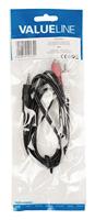 Stereo jack naar 2x tulp-kabel [diverse lengtes] - thumbnail
