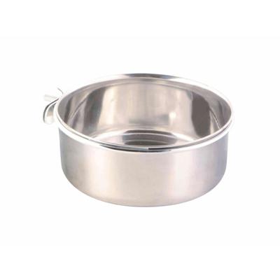 TRIXIE VOERBAK MET SCHROEFBEVESTIGING RVS 900 ML 14 CM