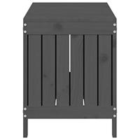 Tuinbox 108x42,5x54 cm massief grenenhout grijs - thumbnail