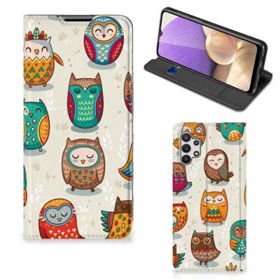 Samsung Galaxy A32 5G | Hoesje maken | Vrolijke Uilen Samsung Galaxy A32 5G | Hoesje maken | Vrolijke Uilen