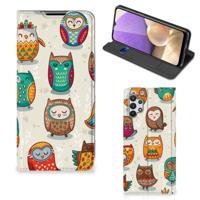 Samsung Galaxy A32 5G | Hoesje maken | Vrolijke Uilen - thumbnail