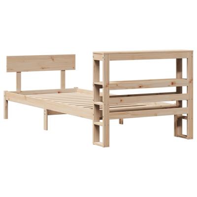 Bedframe zonder matras massief grenenhout 140x200 cm - thumbnail
