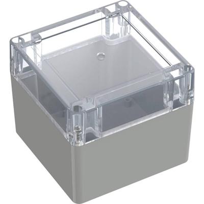 TRU COMPONENTS 6U07111109437 TC-13865100 Industriële behuizing 105 x 105 x 89.7 ABS, Polycarbonaat Lichtgrijs, Transparant 1 stuk(s)