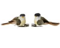 Vogel veer L2b5,5h2,5 cm a4 4 st Decoris - Decoris - thumbnail