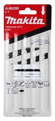 Makita Accessoires Decoupeerzaagblad L1 - T301CD | 5 stuks - A-86290 Makita Accessoires Decoupeerzaagblad L1 - T301CD | 5 stuks - A-86290