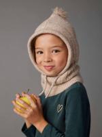 Bivakmuts voor meisjes gemêleerd beige - thumbnail