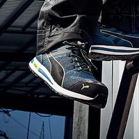 Puma werkschoenen - Blaze Knit - S1P laag - blauw - maat 43 - thumbnail