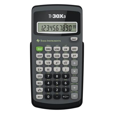 Texas Instruments TI-30XA-FC Rekenmachine Zwart Texas Instruments TI-30XA-FC Rekenmachine Zwart