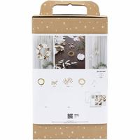 Creativ Company Hobbyset papier kunst, krans, wit, licht naturel, 1 doos - thumbnail