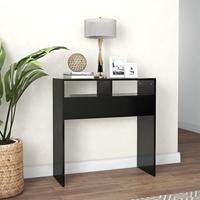Wandtafel 78x30x80 cm spaanplaat zwart - thumbnail