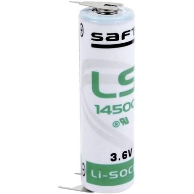 Saft LS 14500 3PFRP Speciale batterij AA (penlite) U-soldeerpinnen Lithium 3.6 V 2600 mAh 1 stuk(s) Saft LS 14500 3PFRP Speciale batterij AA (penlite) U-soldeerpinnen Lithium 3.6 V 2600 mAh 1 stuk(s)