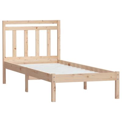 Bedframe massief hout 75x190 cm