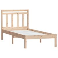 Bedframe massief hout 75x190 cm - thumbnail