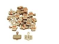 SRAM schijfremblokken disc br. pad avid organic+alu plate 20 pr. - thumbnail