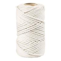 Creativ Company Macramé koord, l: 55 m, d 4 mm, off-white, 330 gr/ 1 rol - thumbnail