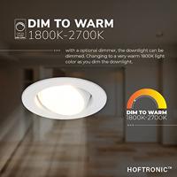 Set van 3 Malta LED inbouwspots - 5 Watt 480 lumen - Dim to warm - Rond - Kantelbaar - IP44 waterdicht - Wit - Incl. Quick Connector box - thumbnail