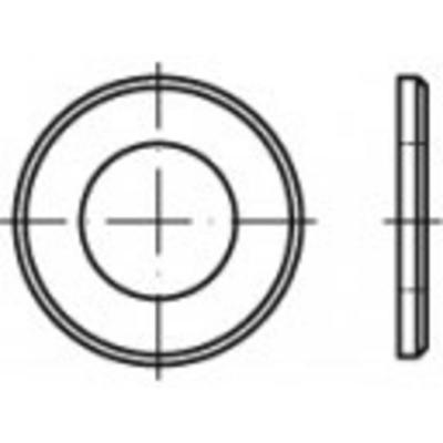 TOOLCRAFT Onderlegring Messing 100 stuk(s) TO-5447274