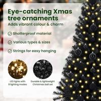 VidaXL Kerstboom met 150 led met standaard zwart 120 cm pvc - thumbnail