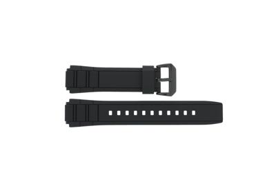 Horlogeband Casio 10404335 / EFR-515PB-1A2V Kunststof/Plastic Zwart 18mm