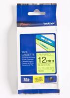 Huismerk Brother TZe-C31 Labeltape 12mm Zwart op Fluoriserend Geel - thumbnail