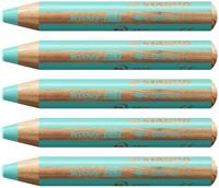 Kleurpotlood stabilo 880 woody 3 in 1 pastel blauw | 5 stuks - thumbnail