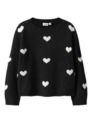 Name it winter sweater meisjes - zwart - regular fit, gebreid - NkfOna
