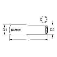 KS Tools 1171336 117.1336 Verwisselbare kop 12 mm - thumbnail