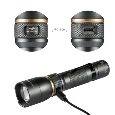 LED's Work Oplaadbare LED Zaklamp - 1200 Lumen - IPX7 Waterdicht - Met 3 lichtstanden