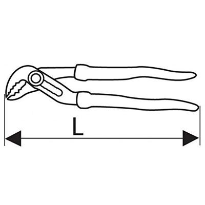 Expert by Facom Waterpomptang met Doorgestoken Bladen | 250 mm | L (mm): 260 - E084648