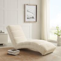Artistiq Relaxfauteuil 'Amaryllis' Rib, kleur Beige - thumbnail