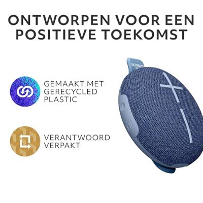 Ultimate Ears Miniroll Bluetooth luidspreker Waterdicht, Stofdicht, Spatwaterdicht, Draagbaar Blauw