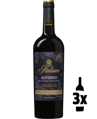 3 flessen Oro Italiano Governo Probeerpakket
