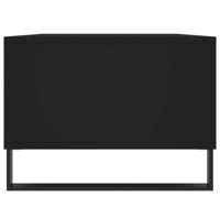 Salontafel 90x50x36,5 cm bewerkt hout zwart - thumbnail