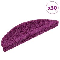 VidaXL Trapmatten 30 st 56x17x3 cm violet halfrond - thumbnail